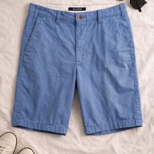Hollister California Men’s Blue Twill Shorts | Casual Summer Staple | W32